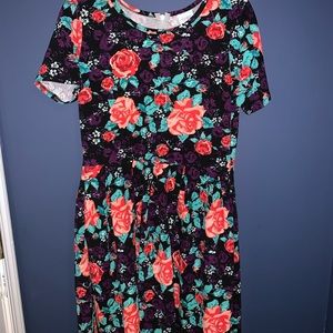 LLR Amelia Black with Roses Size XL EUC